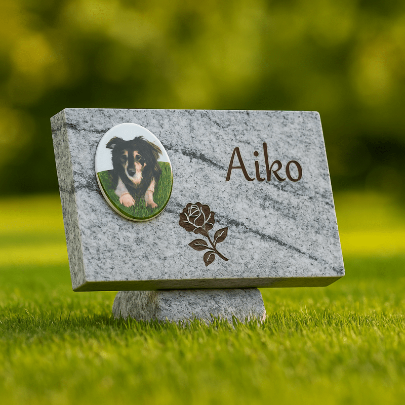 Neu bei uns: Keramikfoto & Steinstütze als Upgrades für deinen Tiergrabstein - Himmelspfote