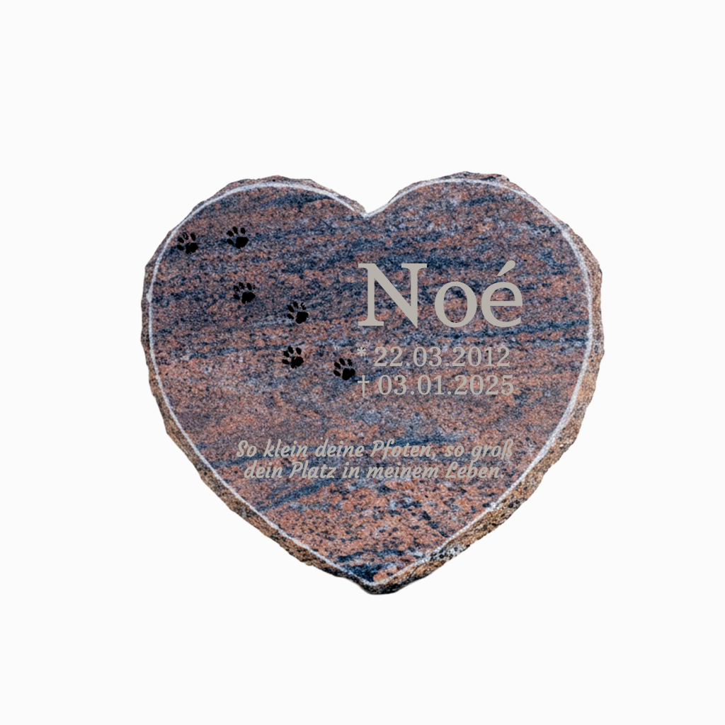 Katzengrabstein "Noé" (Schnell-Vorlage)