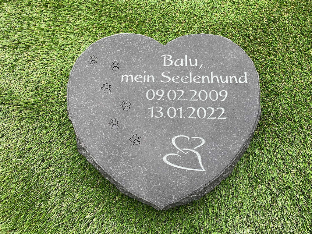 Tiergrabstein Herzstück - Himmelspfote
