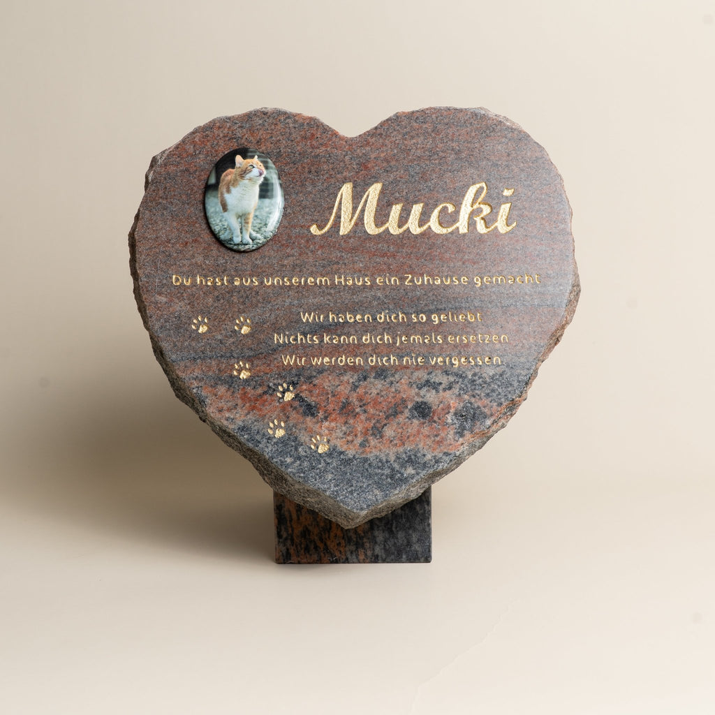 Tiergrabstein Herzstück - Himmelspfote